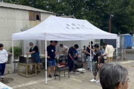 廃品回収＆地域清掃活動＆新一年生を祝う会（自治会員懇親会）を行いました